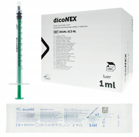 Seringă Luer-Slip 1ml dicoNEX - 10 buc.