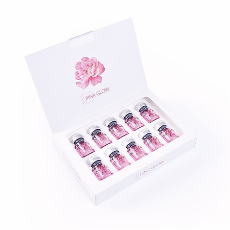 Mesoheal PINK GLOW 10x5ml iepakojums