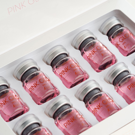 Mesoheal PINK GLOW 10x5ml iepakojums
