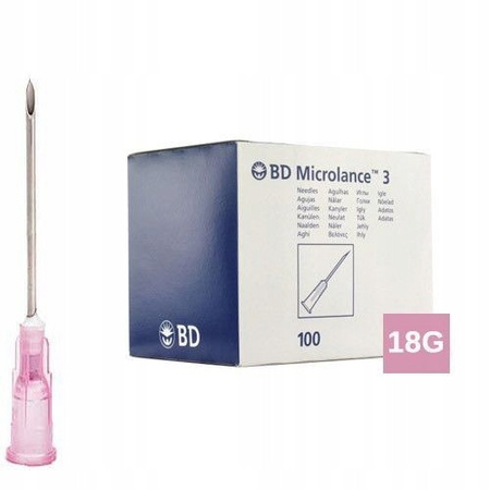 Igły pobraniowe BD Microlance 18G 1.2x40mm - 10 sztuk