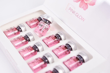 Mesoheal PINK GLOW 10x5ml pakuotė