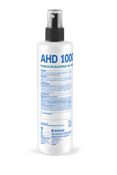 AHD 1000 Rankų dezinfekavimo skystis prieš injekciją ir gydymą 250ml purkštuvas